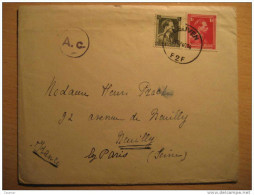 LEUVEN 1940 To Neuilly France WW2 Germany Wehrmacht Censor Censure Censored Cover - Guerre 40-45 (Lettres & Documents)