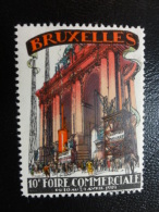 1929 Foire Bruxelles Vignette Poster Stamp Label Belgium - Erinnophilia [E]