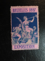 1897 Bruxelles Vignette Poster Stamp Label Belgium - Erinnophilia [E]