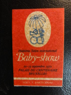 1972 Baby Show Enfance Infantil Vignette Poster Stamp Label Belgium - Erinnophilie [E]