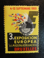 1953 Spanish Language Europa Vignette Poster Stamp Label Belgium - Erinnophilia [E]