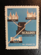 SCALDIS GENT GAND ANTWERPEN DOORNIK1956 Vignette Poster Stamp Label Belgium - Erinnofilia [E]