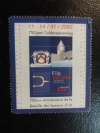 2002 Bataille Eperons Or Militar War Vignette Poster Stamp Label Belgium - Erinnophilie [E]