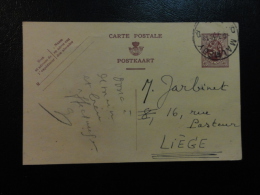 MALMEDY TO LIEGE Postal Stationery Card  Belgium - Eupen & Malmédy