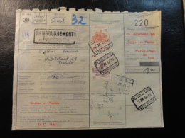 1964 STATTE DIEST Remboursement Spoorweg Chemins De Fer Colis Postaux  Belgium - Sonstige & Ohne Zuordnung