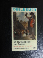 1972 Haldelsbeurs Van Brussel Bruxelles Vignette Poster Stamp Label Belgium - Erinnophilie - Reklamemarken [E]