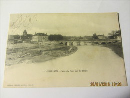 Cpa GUILLON (89) Vue Du Pont Sur Le Serein -   1905 - Guillon