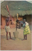 Postal Guiné Portuguesa - Bissau - Pilando Arroz - Femme Seins Nus - Topless Woman - Carte Postale - Postcard - Guinea Bissau