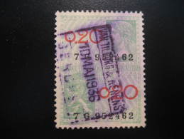 1936 Van Tilborg Kenens 0.20 Taxes Fiscales Lion Timbre Revenue Fiscal Tax Postage Due Official BELGIUM Belgie Belgique - Timbres