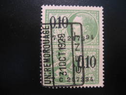 GENT 1929 0.10 Taxes Fiscales Timbre Revenue Fiscal Tax Postage Due Official BELGIUM Belgie Belgique - Sellos