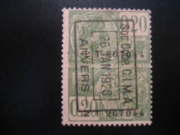 ANVERS 1928 0.20 Taxes Fiscales Timbre Revenue Fiscal Tax Postage Due Official BELGIUM Belgique Belgie - Stamps