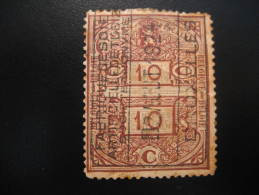 BRUXELLES 1924 10c Fabrique Soie Taxes Fiscales Timbre Revenue Fiscal Tax Postage Due Official BELGIUM Belgique Belgie - Postzegels