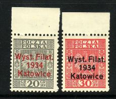 POLAND 1934 MICHEL 285-286 SET  MNH - Ongebruikt