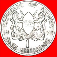 ★WITH LEGEND: KENYA ★ 1 SHILLING 1975! LOW START★NO RESERVE! Mzee Jomo Kenyatta (1964-1978) - Kenia