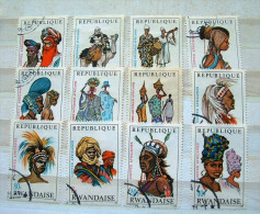 Rwanda 1968 - 1969 Costumes Camel Music - Used Stamps