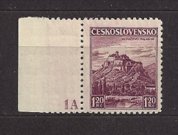 Czechoslovakia 1936 MNH ** Mi 351 Sc 218 Mukacevo.  Plattennummer 1, Plate Number 1 - Neufs