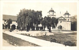 261947-California, Santa Barbara, RPPC, Santa Barbara Mission, Exterior View - Santa Barbara