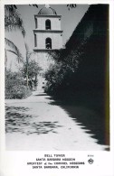 261949-California, Santa Barbara, RPPC, Santa Barbara Mission, Bell Tower, Frashers Photo No F4738 - Santa Barbara