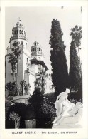 261995-California, San Simeon, RPPC, Hearst Castle, Stairs, Statue - San Diego