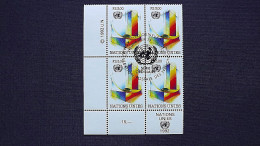 UNO-Genf 212 Eckrandviererblock ´C´, Oo/ESST, UNO-Hauptquartier, New York (stilis.) - Used Stamps