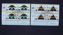 UNO-Genf 231/2 Eckrandviererblock ´C´, Oo/ESST, 45 Jahre Weltgesundheitsorganisation (WHO) - Used Stamps