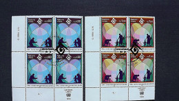 UNO-Genf 243/4 Eckrandviererblock ´C´, Oo/ESST, Internationales Jahr Der Familie - Used Stamps