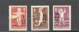 (S0980) FINLAND 1948 (Medical Examination Of Infants Anti-Tuberculosis Fund Overprints) Complete Set Mi ## 353-355 MNH** - Neufs