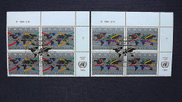 UNO-Genf 259/60 Eckrandviererblock ´B´, Oo/ESST, 30 Jahre Konferenz Der UNO Für Handel Und Entwicklung (UNCTAD) - Used Stamps