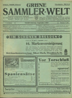 Grüne Sammler-Welt - Monatliche Briefmarken-Zeitschrift - 6. Jahrgang September 1935 Nummer 9 - German (until 1940)