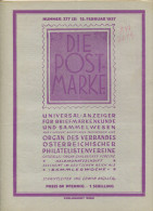 Die Post-Marke - Universal-Anzeiger Für Briefmarkenkunde - Verband Der Österreichischen Philatelisten Vereine - Februar - Allemand (jusque 1940)