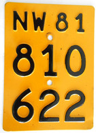 Velonummer Mofanummer Nidwalden NW 81 - Number Plates