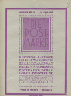 Die Post-Marke - Universal-Anzeiger Für Briefmarkenkunde - Verband Der Österreichischen Philatelisten Vereine - März 193 - Duits (tot 1940)