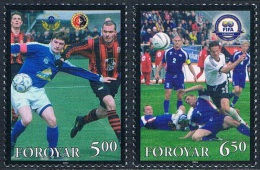 Féroé - Centenaire De La FIFA 495/496 ** - Unused Stamps