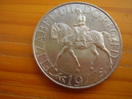 Great Britain 1977 ELIZABETH II TWENTY FIVE PENCE SILVER JUBILEE UNCIRCULATED COIN. - 25 New Pence
