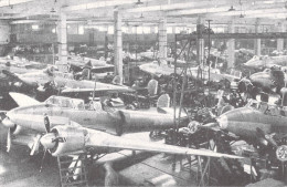 REPRODUCTION -CP AVIATION MILITAIRE 1ère SERIE 1938 (2) AMO2 HALL De MONTAGE USINE POTEZ à MEAULTE (Somme)(avion) - 1919-1938: Entre Guerres