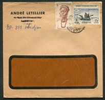 A.O.F- Enveloppe Avec Timbre Y&T N°34 Et 58. - Briefe U. Dokumente
