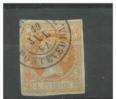 LOTE 1809  ///  (C025) ESPAÑA   -  EDIFIL Nº: 52  //  YVERT Nº 48   // FECHADOR DE PONTEVEDRA - Used Stamps