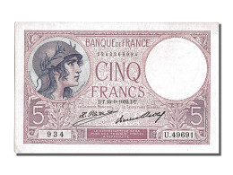 Billet, France, 5 Francs, 5 F 1917-1940 ''Violet'', 1932, 1932-09-15, SPL - 5 F 1917-1940 ''Violet''