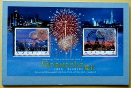 (099) Austria / Autriche / Österreich  Fireworks Sheet / Bf / Bloc / Joint Issue With Hong Kong ** / Mnh  Michel BL 34 - Collections