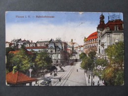 AK PLAUEN I.V. Bahnhofstrasse Ca.1920 /// D*18979 - Plauen