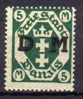 Danzig 1922 Dienstmarken Mi 30 X * [310116XIV] - Officials