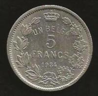 Belgique - Albert I  - 1 Belga1934 FR - Position A - 5 Francs & 1 Belga