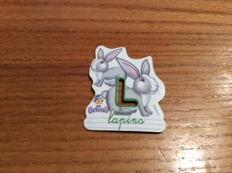 Magnet Serie Gervais Alphabet Ferme "L Lapins" - Magnets