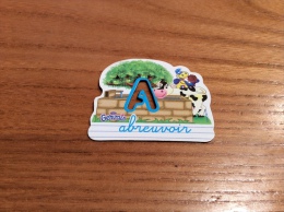 Magnet Serie Gervais Alphabet Ferme "A Abreuvoir" (vache) - Magnets