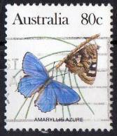 Australia 1983 Butterflies 80c Amaryllis Azure Used  SG 802 - Usados