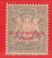 MiNr.13 D  Xx Altdeutschland Bayern Dienstpost - Neufs