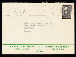 1957. Sibelius 30 Mk. LATHI 7.1.57.  (Michel: 487) - JF500457 - Lettres & Documents