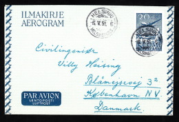 1951. 20 Mk AEROGRAM TAMPERE 6.V.51.  (Michel: ) - JF500466 - Postal Stationery