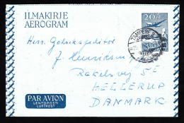 1951. 20 Mk AEROGRAM TAMPERE 25.IX.51.  (Michel: ) - JF500461 - Entiers Postaux