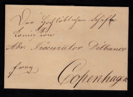 18??: Procurator DelBanco, Copenhagen. KÖ SIGL DÄNISCHES POSTAMT ZU HAMBURG.  (Michel: ) - JF500524 - ...-1851 Voorfilatelie